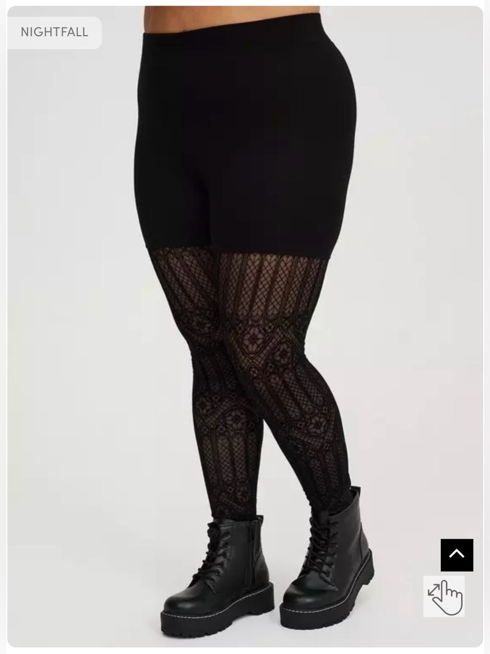 🆕 Torrid Nightfall Mesh Panel Legging size 1